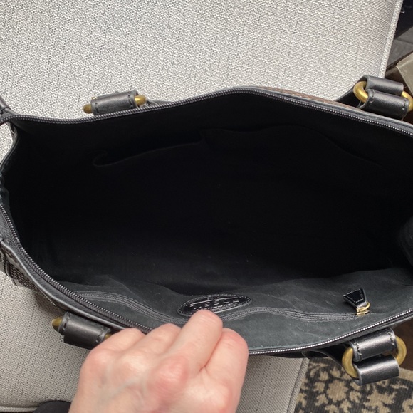 Fossil reptile look leather bag - Picture 6 of 6